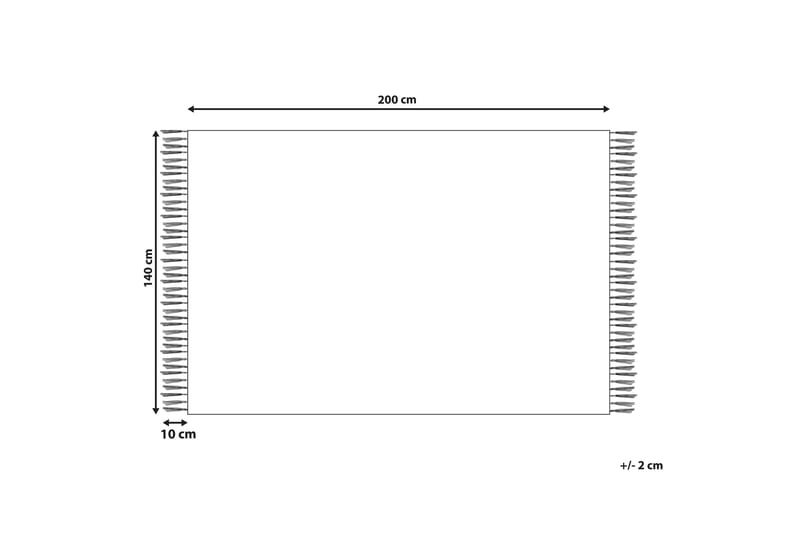 Bomullsmatta Sinop 140x200 cm - Brun - Textil & mattor - Matta - Modern matta - Bomullsmatta