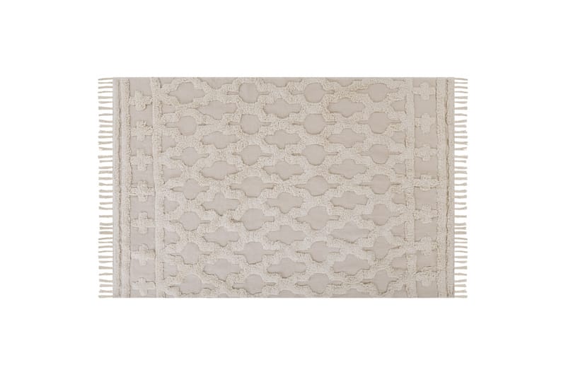 Bomullsmatta Suluova 140x200 cm - Beige - Textil & mattor - Matta - Modern matta - Bomullsmatta