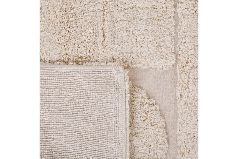 Bomullsmatta Tezeren 140x200 cm - Beige - Textil & mattor - Matta - Modern matta - Bomullsmatta