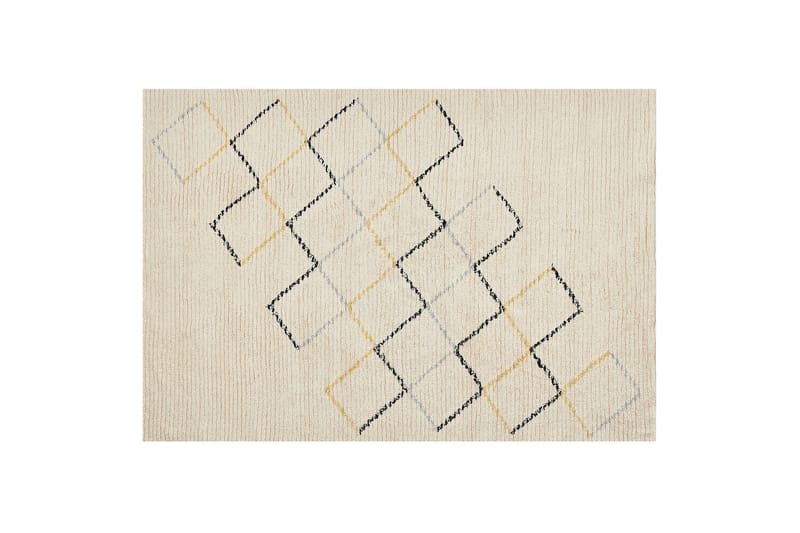 Bomullsmatta Tezpur 140x200 cm - Beige - Textil & mattor - Matta - Modern matta - Bomullsmatta