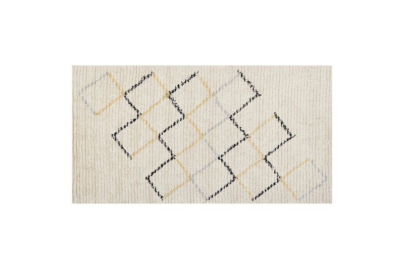 Bomullsmatta Tezpur 80x150 cm - Beige - Textil & mattor - Matta - Modern matta - Bomullsmatta