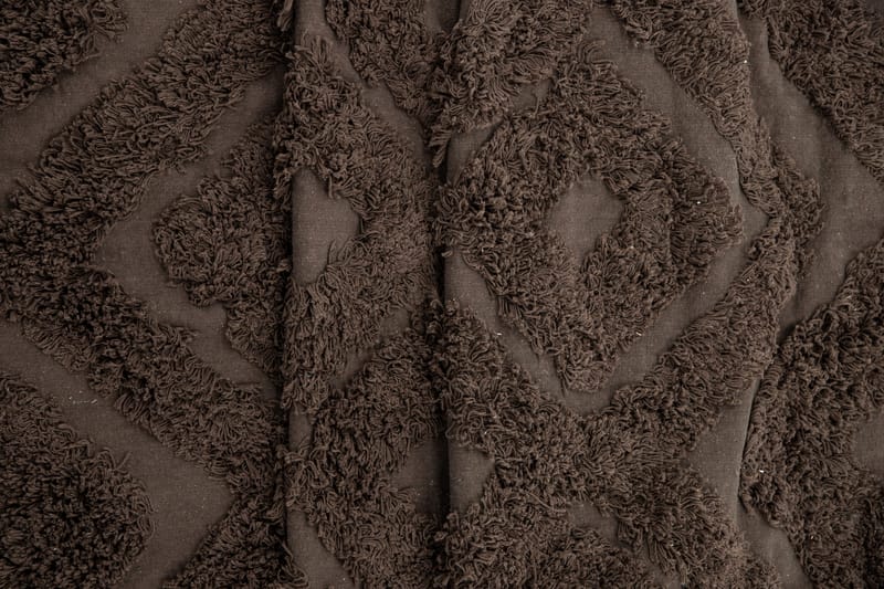 Bomullsmatta Hilma Rektangulär 200x300 cm - Brun - Små mattor - Bomullsmatta - Lekmatta & matta barnrum - Stor matta - Mönstrad matta