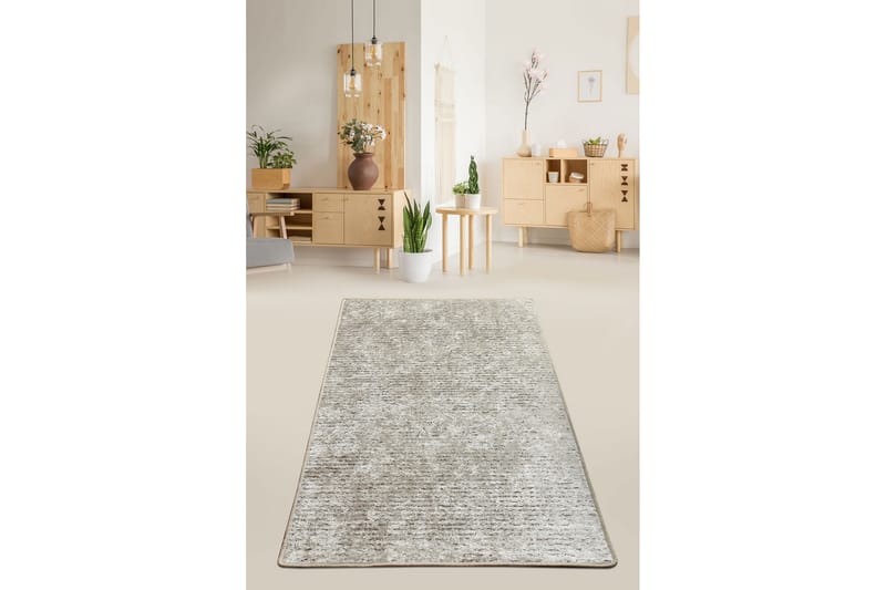 Entrematta Suolo 80x300 cm - Beige/Sammet - Små mattor - Stor matta - Mönstrad matta - Gångmatta