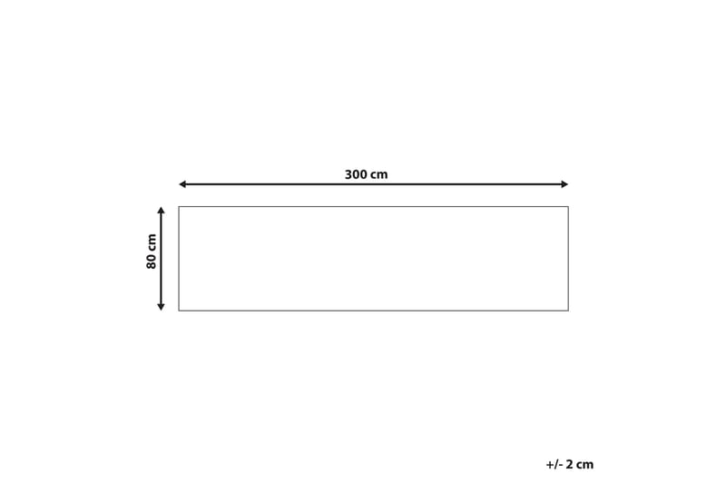 Gångmatta Kurin 80x300 cm - Blå - Bomullsmatta