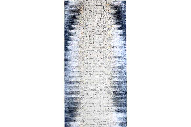 Matta Diamond 2079A Vit/Blå 80x150 cm - Pierre Cardin - Små mattor - Stor matta - Mönstrad matta - Gångmatta