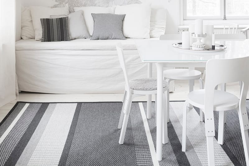 Matta Laituri Rund 133 cm Svart - Vm Carpet - Textil & mattor - Matta - Modern matta - Ullmatta