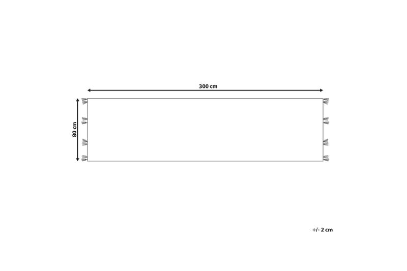 Gångmatta Mrgashat 80x300 cm - Blå - Gångmatta