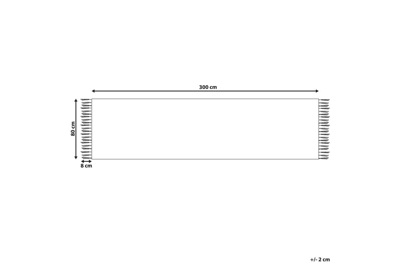 Gångmatta Voskehat 80x300 cm - Röd - Gångmatta