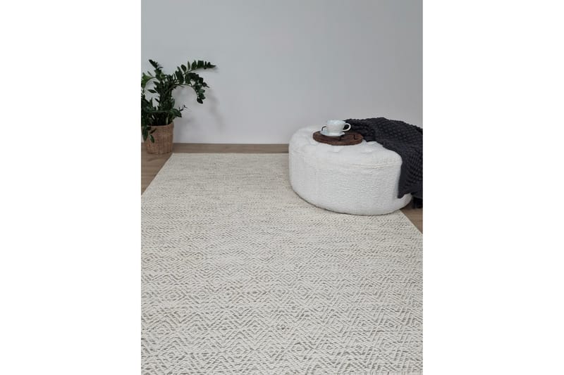 Gåsöga Ullmatta 140x200 cm Rektangulär - Beige - Textil & mattor - Matta - Modern matta - Ullmatta