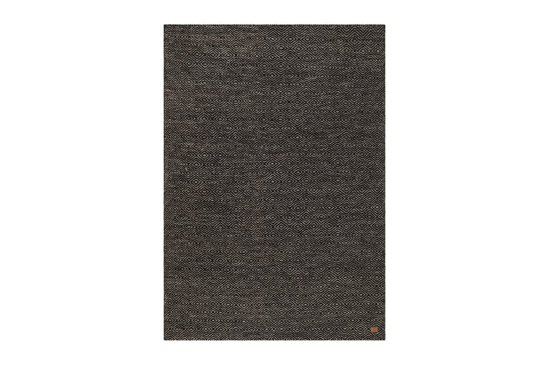 Gåsöga Ullmatta 200x300 cm Rektangulär - Svart/Vit - Textil & mattor - Matta - Modern matta - Ullmatta