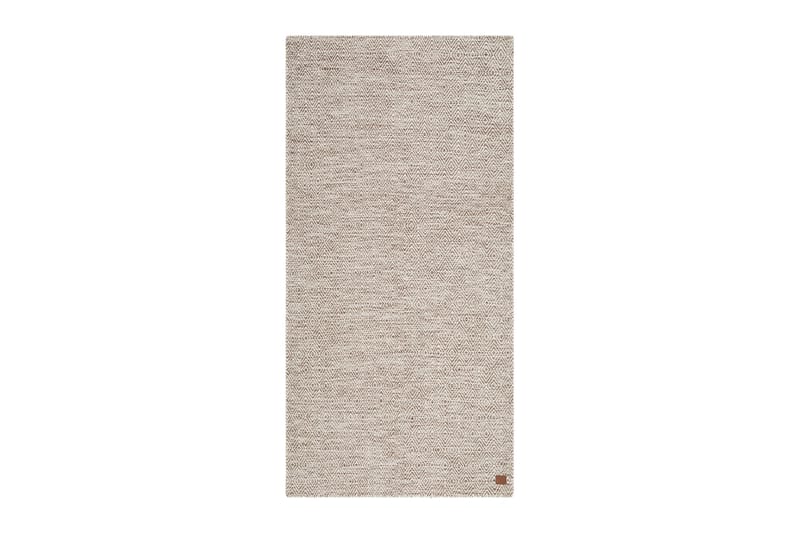 Gåsöga Ullmatta 75x200 cm Oval - Beige - Textil & mattor - Matta - Modern matta - Ullmatta