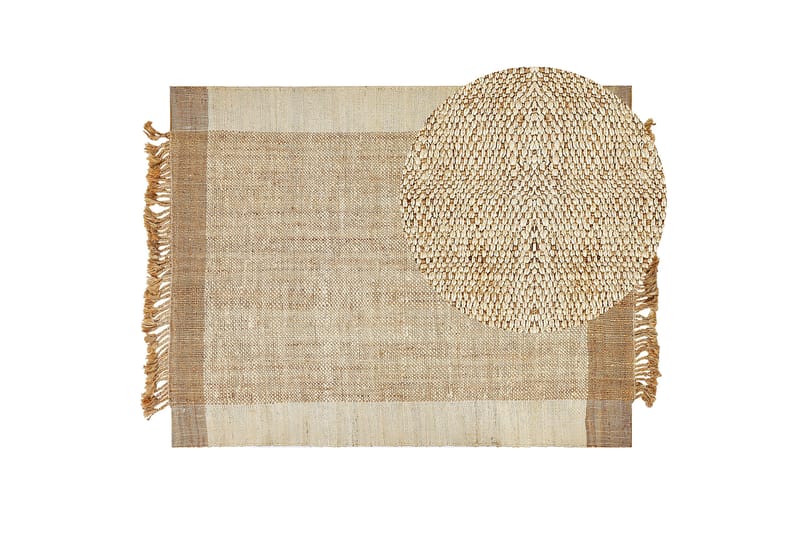 Jutematta Dedemli 160x230 cm - Beige - Textil & mattor - Matta - Modern matta - Jutematta & hampamatta