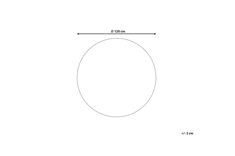 Jutematta Menemen 120 cm Rund - Svart - Jutematta & hampamatta - Sisalmatta