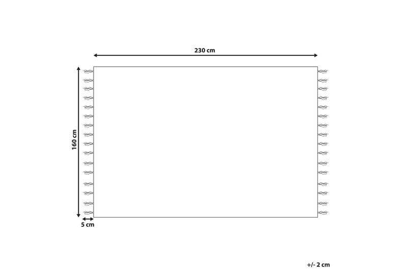 Jutematta Talpur 160x230 cm - Gul - Gångmatta