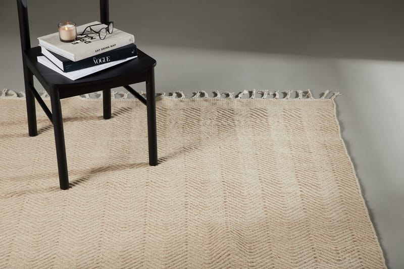 Loke Ullmatta 160x230 cm Rektangulär - Beige - Textil & mattor - Matta - Modern matta - Ullmatta