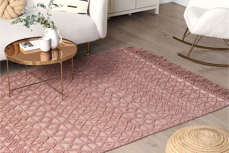 Ryamatta Alucra 160x230 cm - Rosa - Ryamatta