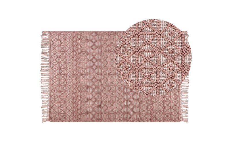 Ryamatta Alucra 160x230 cm - Rosa - Ryamatta