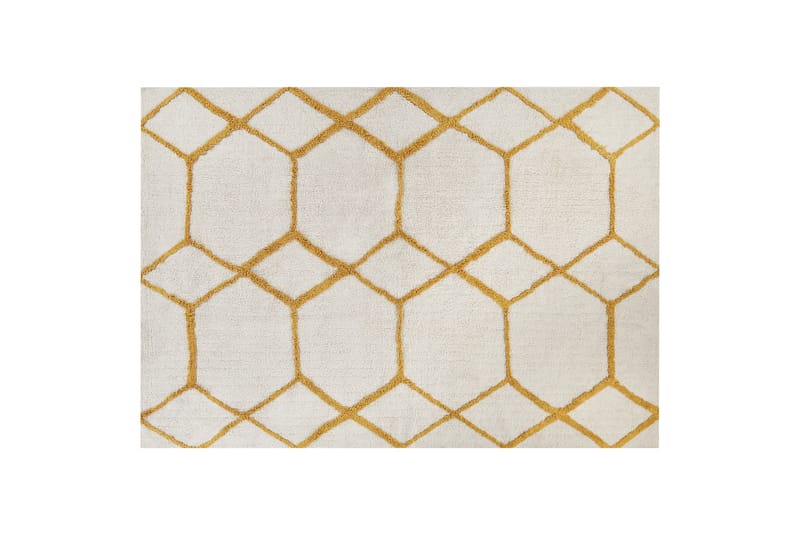 Ryamatta Beyler 160x230 cm - Svart/Vit - Små mattor - Mönstrad matta - Ryamatta - Stor matta