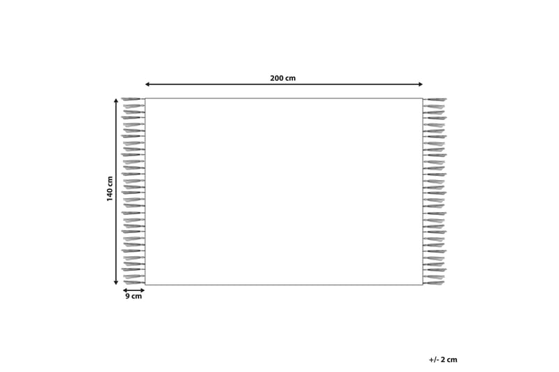 Ryamatta Bingol 140x200 cm - Gul - Textil & mattor - Matta - Modern matta - Ryamatta