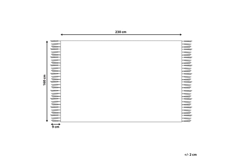 Ryamatta Bingol 160x230 cm - Gul - Ryamatta