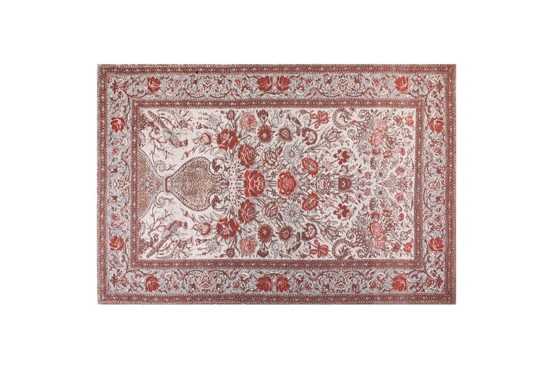 Ryamatta Binnisz 200x300 cm - Röd - Små mattor - Mönstrad matta - Ryamatta - Stor matta