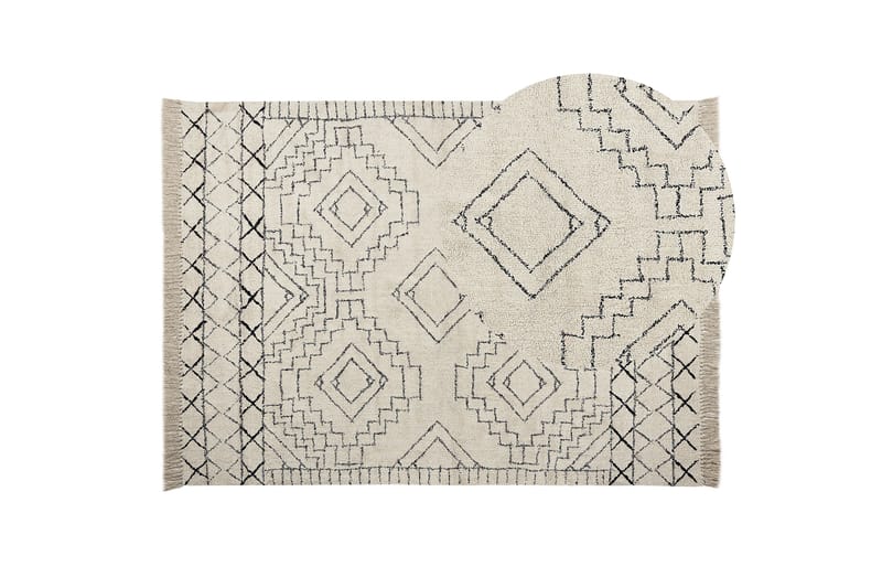 Ryamatta Demkowicz 140x200 cm - Beige - Textil & mattor - Matta - Modern matta - Ryamatta