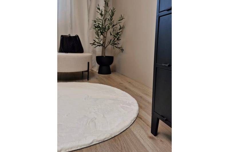 Ryamatta Dream Vit 120 cm Rund - Vit - Ryamatta