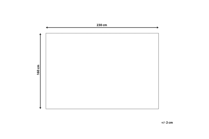 Ryamatta Erzincan 160x230 cm - Svart/Vit - Ryamatta