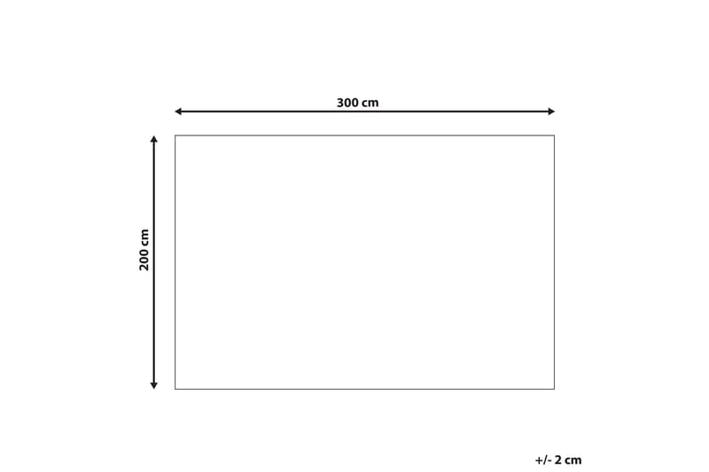 Ryamatta Goris 200x300 cm - Svart/Vit - Ryamatta