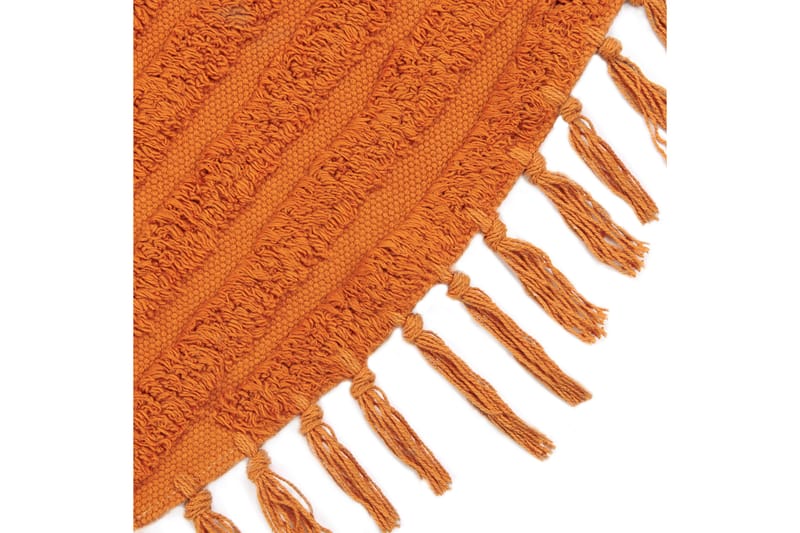 Ryamatta Halfeti 140 cm Rund - Orange - Textil & mattor - Matta - Modern matta - Ryamatta