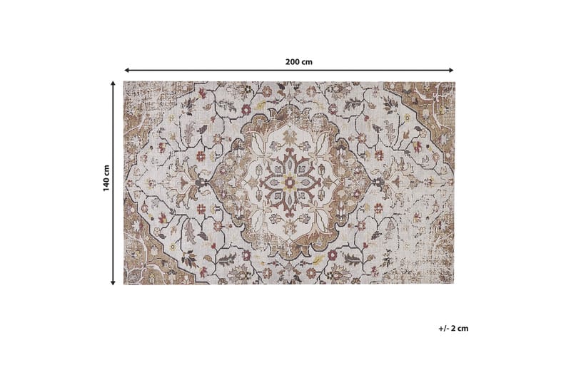 Ryamatta Kattakkada 140x200 cm - Beige - Textil & mattor - Matta - Modern matta - Ryamatta