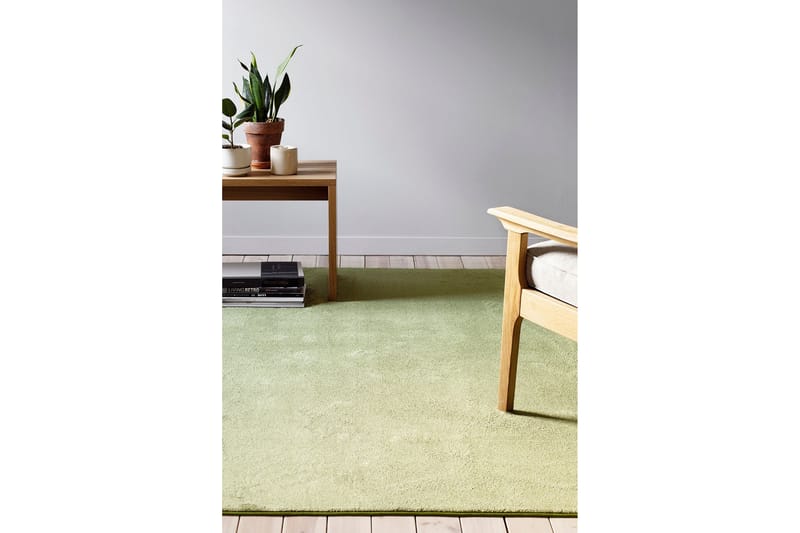 Matta Satine 80x250 cm Grön - Vm Carpet - Små mattor - Mönstrad matta - Ryamatta - Stor matta