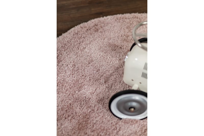 Ryamatta Teddys Rund 160 cm Dusty Pink - Rosa - Textil & mattor - Matta - Modern matta - Ryamatta