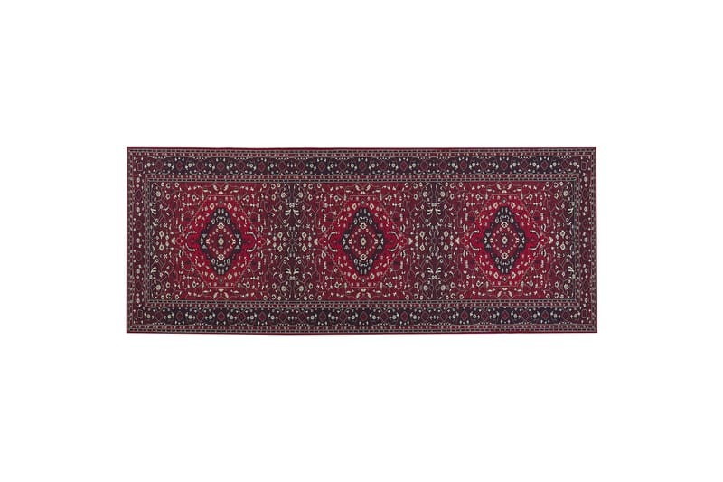 Ryamatta Vadkadam 80x200 cm - Röd - Små mattor - Mönstrad matta - Ryamatta - Stor matta