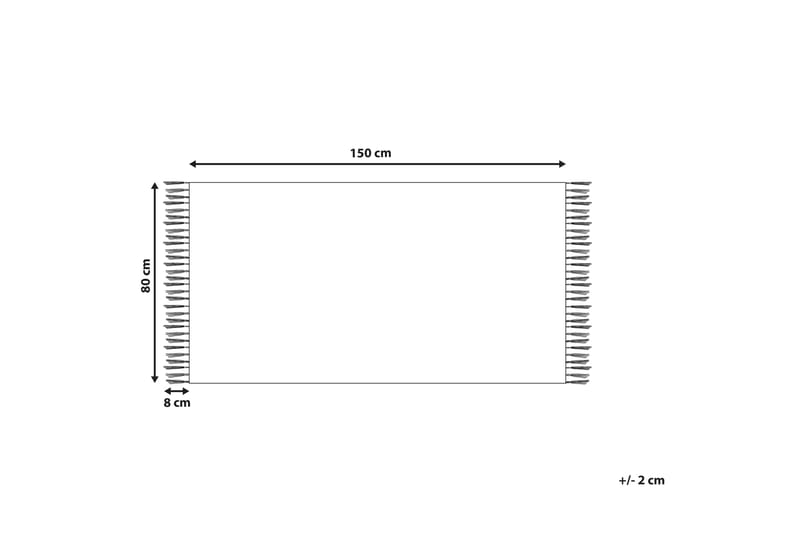 Ryamatta Yavu 80x150 cm - Röd - Ryamatta