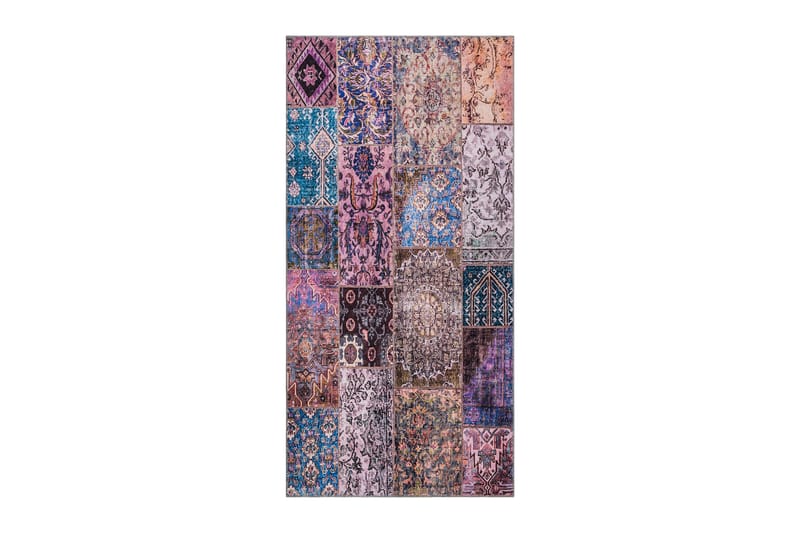 Shiraz Wiltonmatta 80x200 cm Oval - Lila - Textil & mattor - Matta - Modern matta - Friezematta