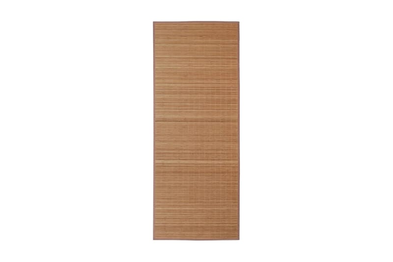Fyrkantig Brun Bambumatta 120x180 cm - Brun - Mönstrad matta - Små mattor - Ryamatta - Stor matta