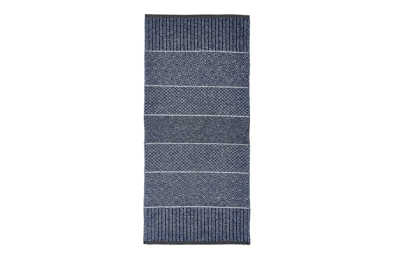 Matta Mix Alice 200x300 cm PVC/Bomull/Polyester Blå - Horredsmattan - Små mattor - Stor matta - Trasmatta