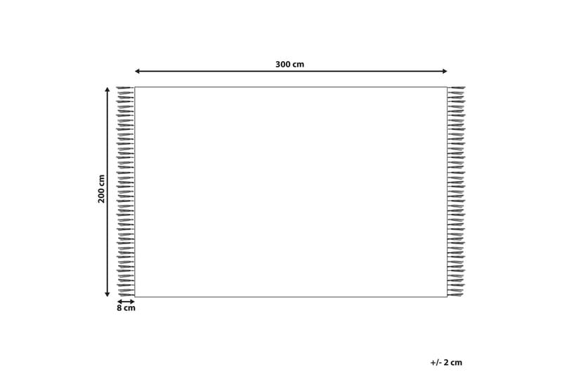 Ullmatta Aknalich 200x300 cm - Beige - Ullmatta