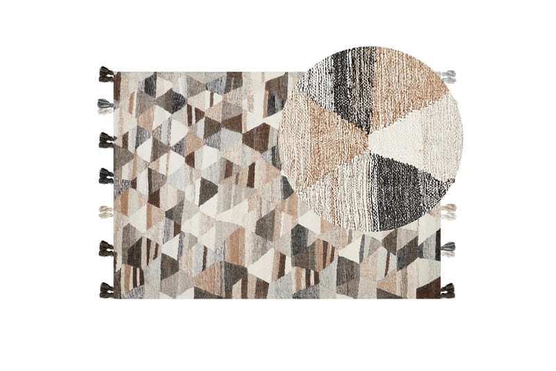 Ullmatta Argavand 160x230 cm - Beige - Textil & mattor - Matta - Modern matta - Ullmatta