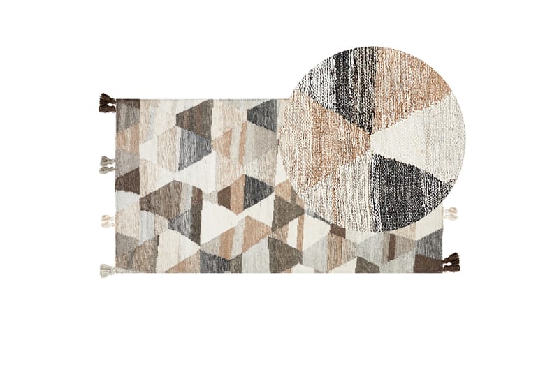 Ullmatta Argavand 80x150 cm - Beige - Textil & mattor - Matta - Modern matta - Ullmatta