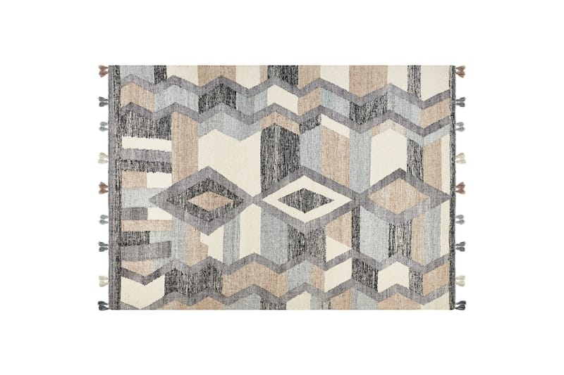 Ullmatta Aygezard 200x300 cm - Grå - Små mattor - Stor matta - Mönstrad matta - Ullmatta
