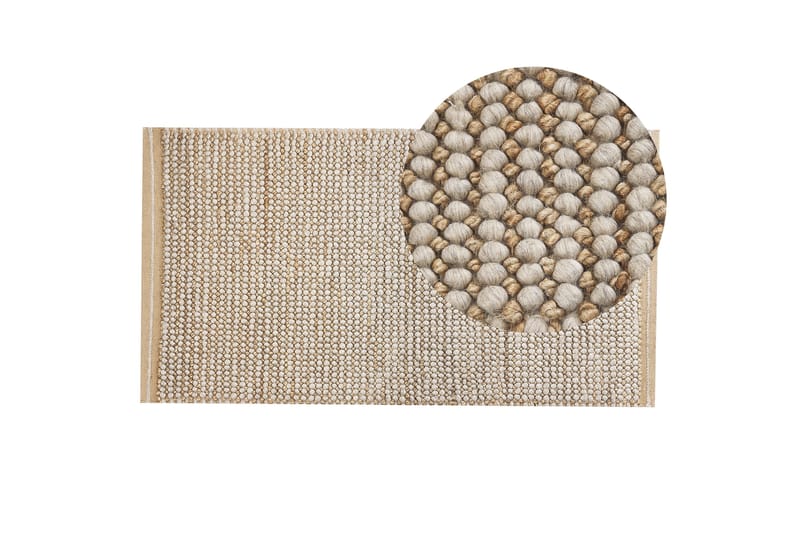 Ullmatta Banoo 80x150 cm - Beige - Textil & mattor - Matta - Modern matta - Ullmatta