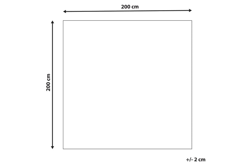 Ullmatta Datca 200x200 cm - Blå - Ullmatta