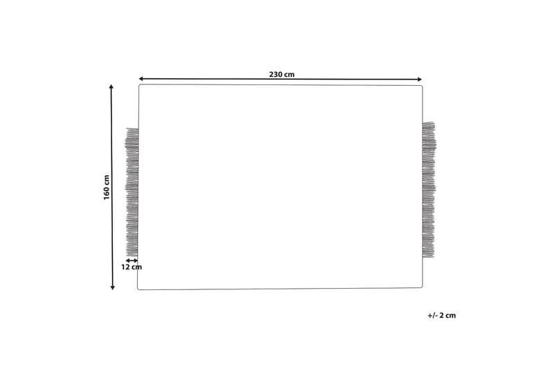 Ullmatta Divarli 160x230 cm - Beige - Ullmatta