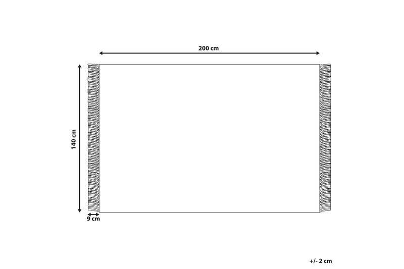 Ullmatta Emirler 140x200 cm - Svart/Vit - Textil & mattor - Matta - Modern matta - Ullmatta