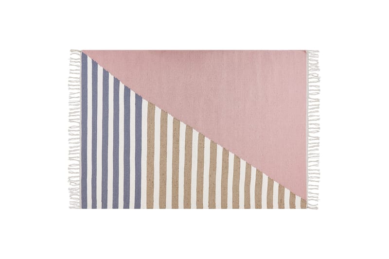 Ullmatta Engiz 160x230 cm - Rosa - Små mattor - Stor matta - Mönstrad matta - Ullmatta