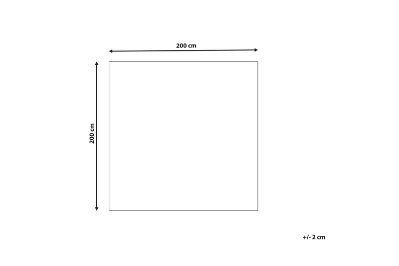 Ullmatta Gevas 200x200 cm Kvadratisk - Blå - Ullmatta