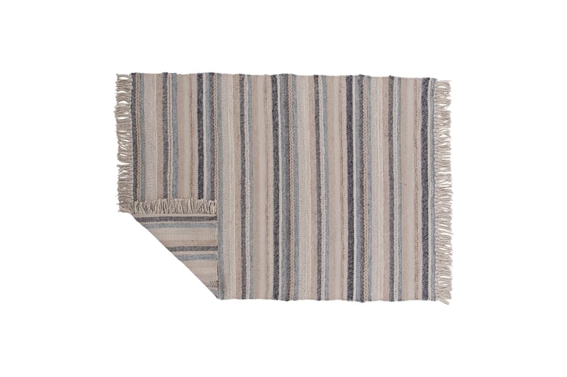 Gudha Ullmatta 170x240 cm - Beige/Blå - Textil & mattor - Matta - Modern matta - Ullmatta