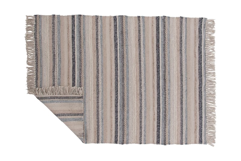 Gudha Ullmatta 170x240 cm - Beige/Blå - Textil & mattor - Matta - Modern matta - Ullmatta